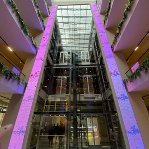 Скління ліфтових шахт та панорамні ліфти