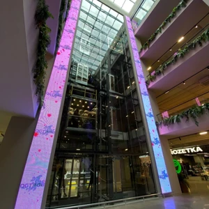 Скління ліфтових шахт та панорамні ліфти